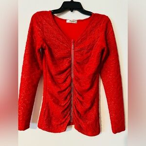 Red blouse size S new